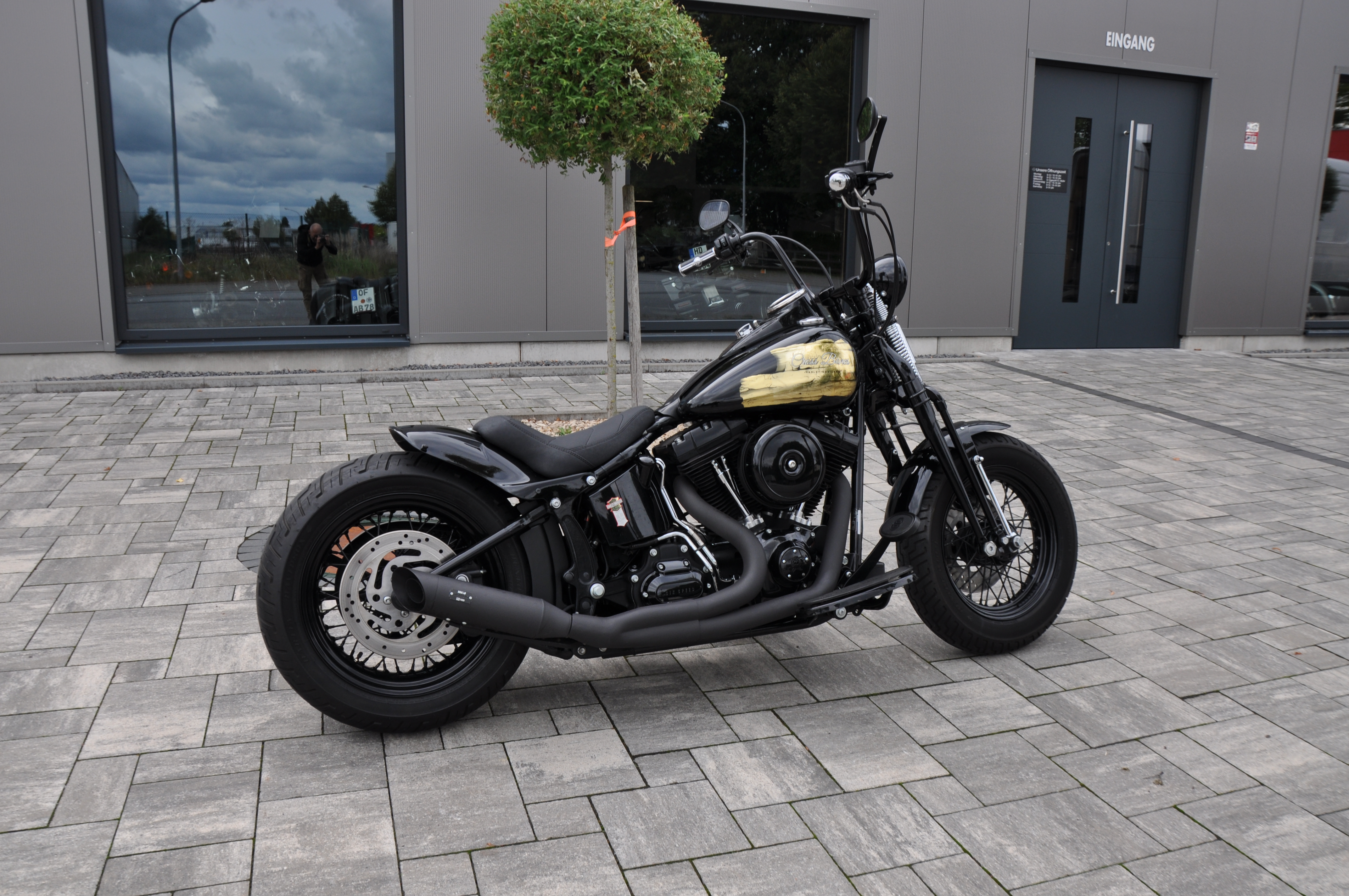 2008 Harley Davidson FLSTSB Cross Bones  Umbau / Top Zustand // MCJ Anlage 