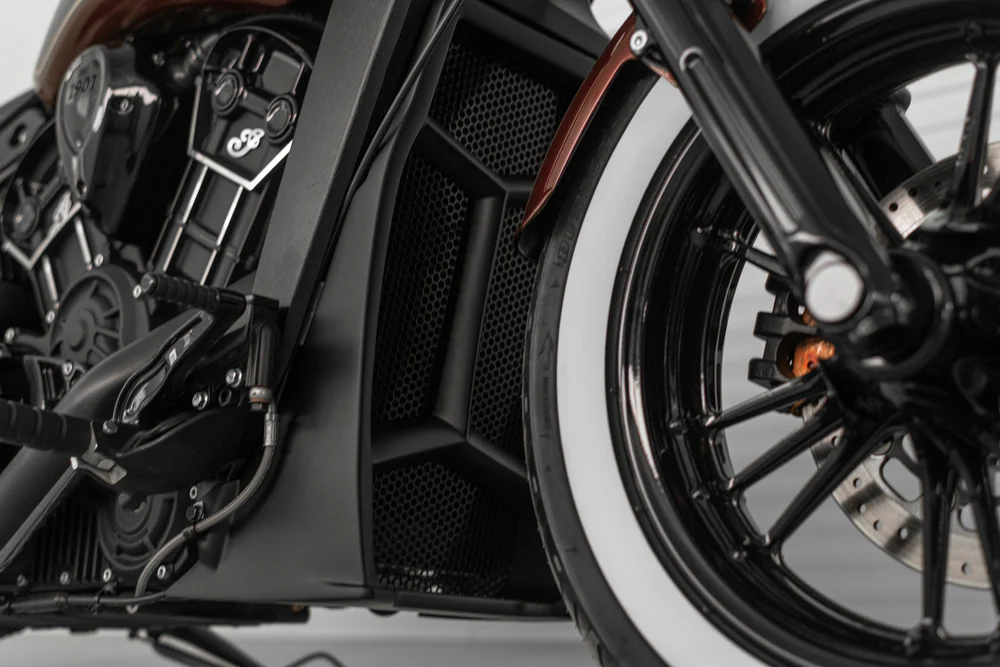 Apache“-Serie Kühlerabdeckung für Indian Scout (ab 2015) Spoiler 