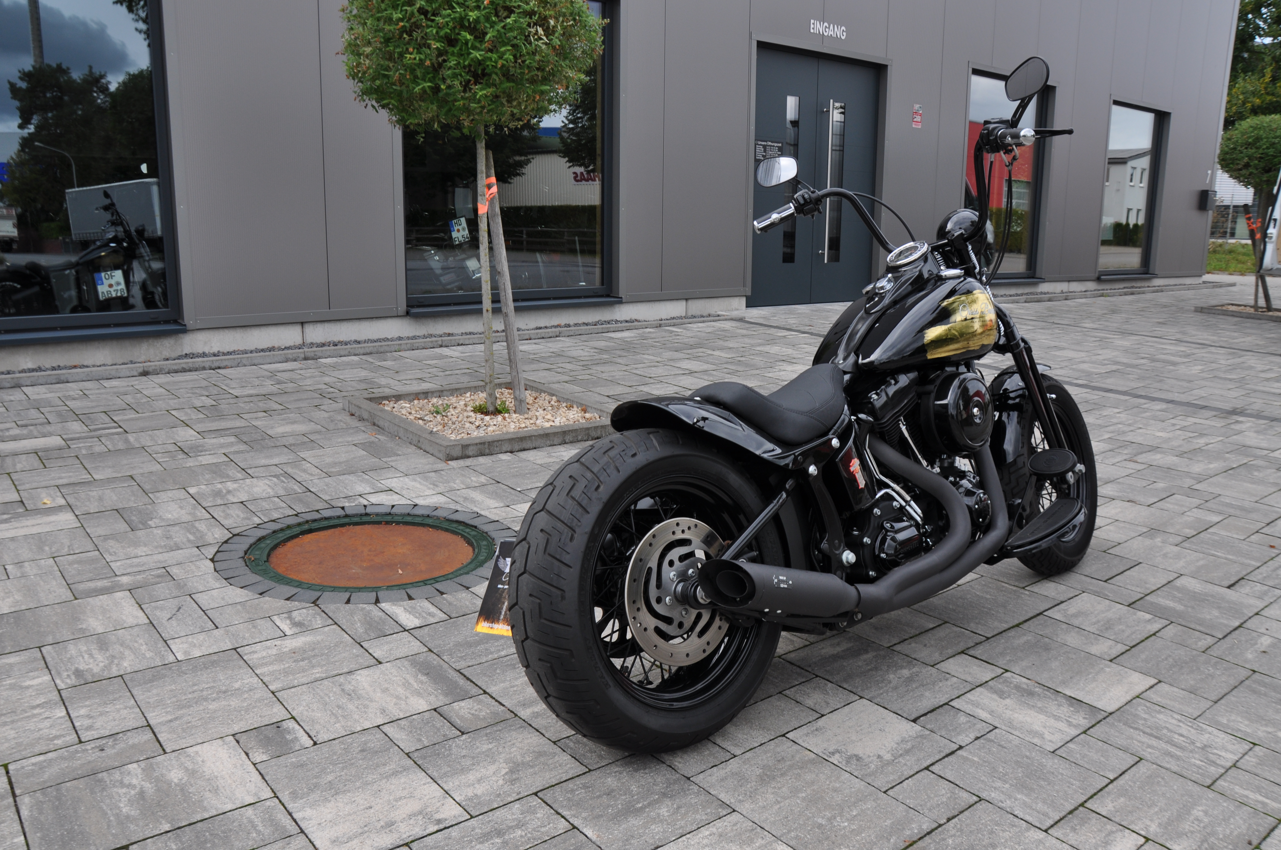 2008 Harley Davidson FLSTSB Cross Bones  Umbau / Top Zustand // MCJ Anlage 