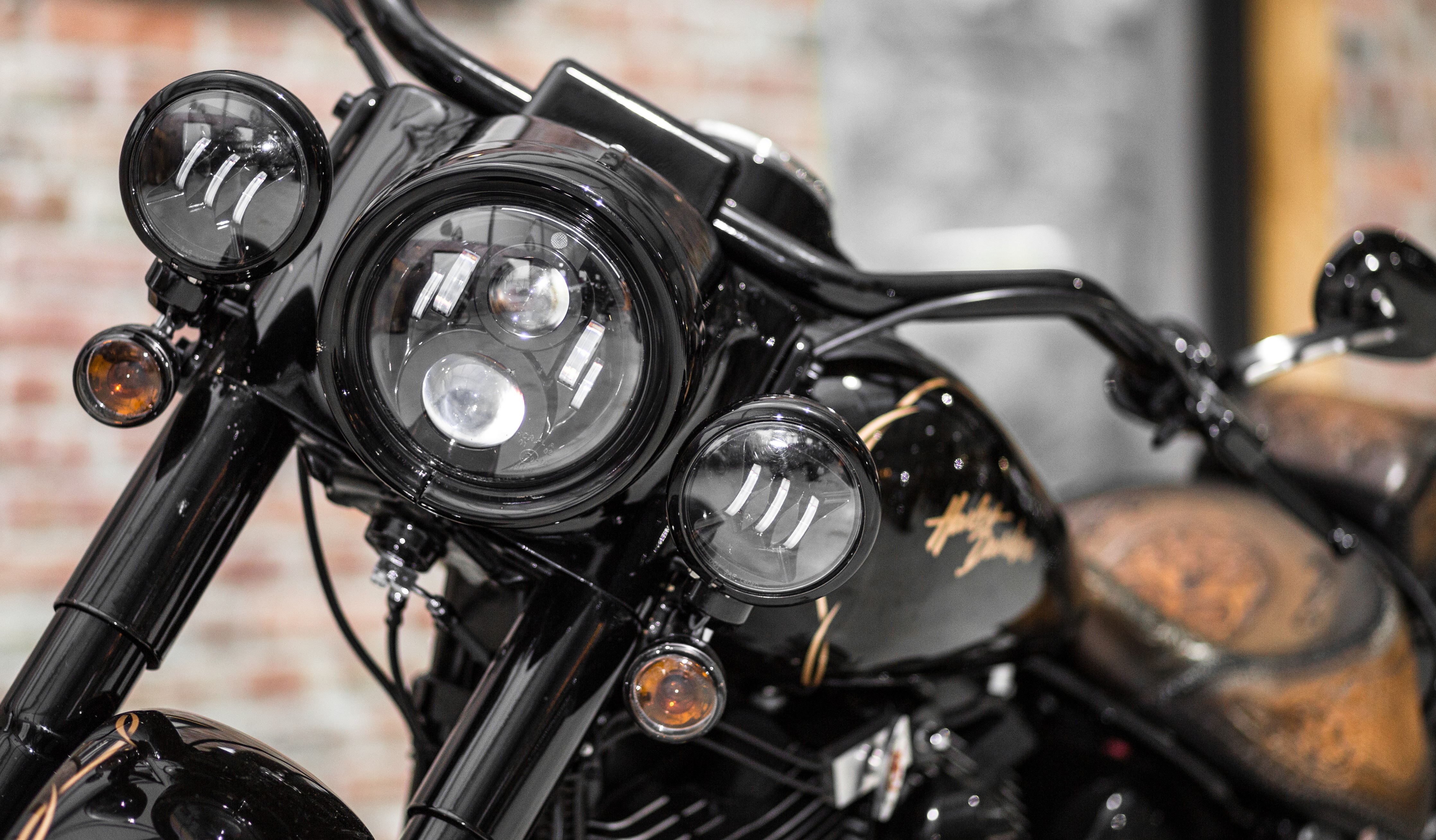 LED SCHEINWERFER 7 mit Zulassung Chrome Harley Davidson Road King