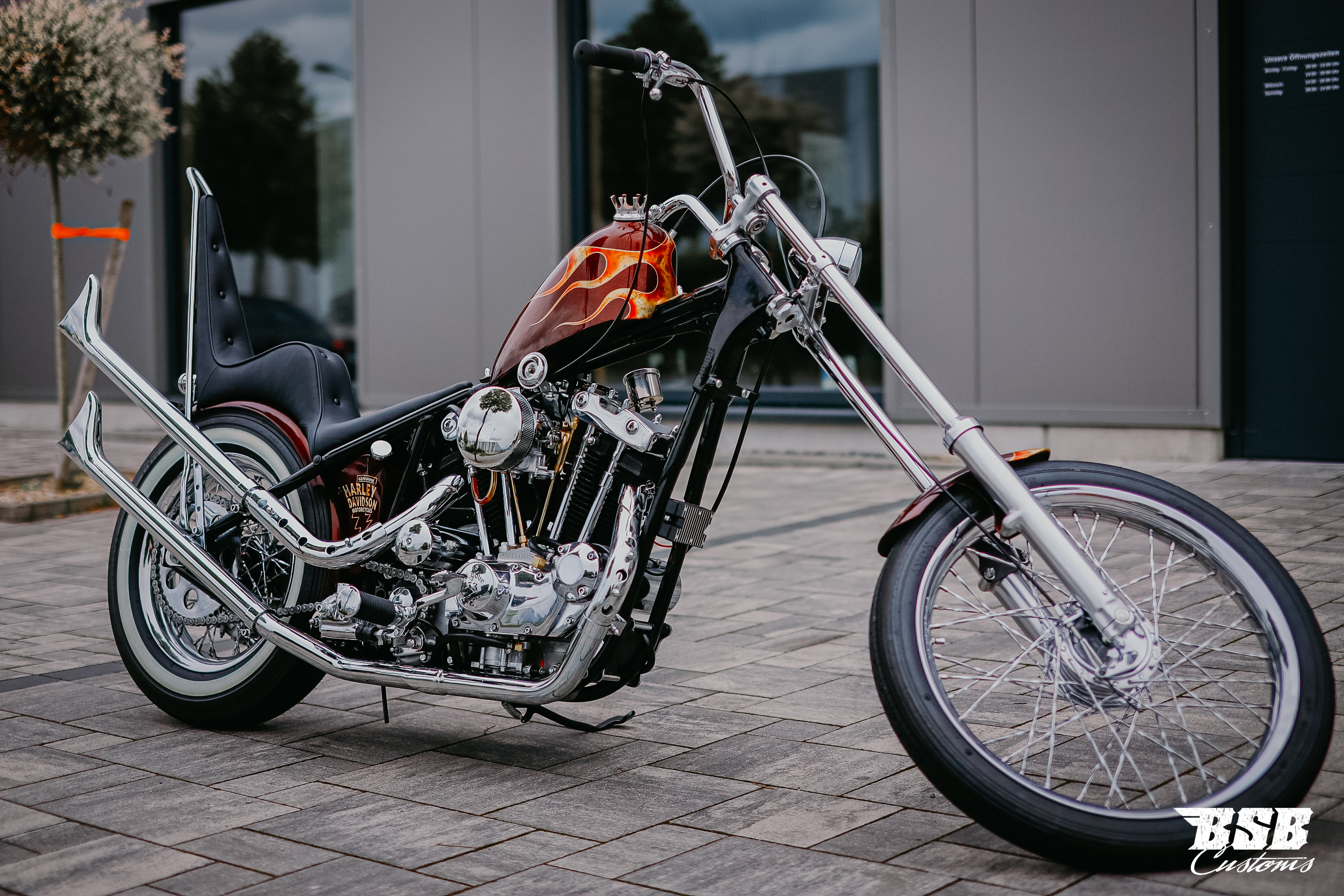 1980 Harley Davidson XL 1000 IRONHEAD CHOPPER HANDMADE AIRBRUSH EINZELSTÜCK