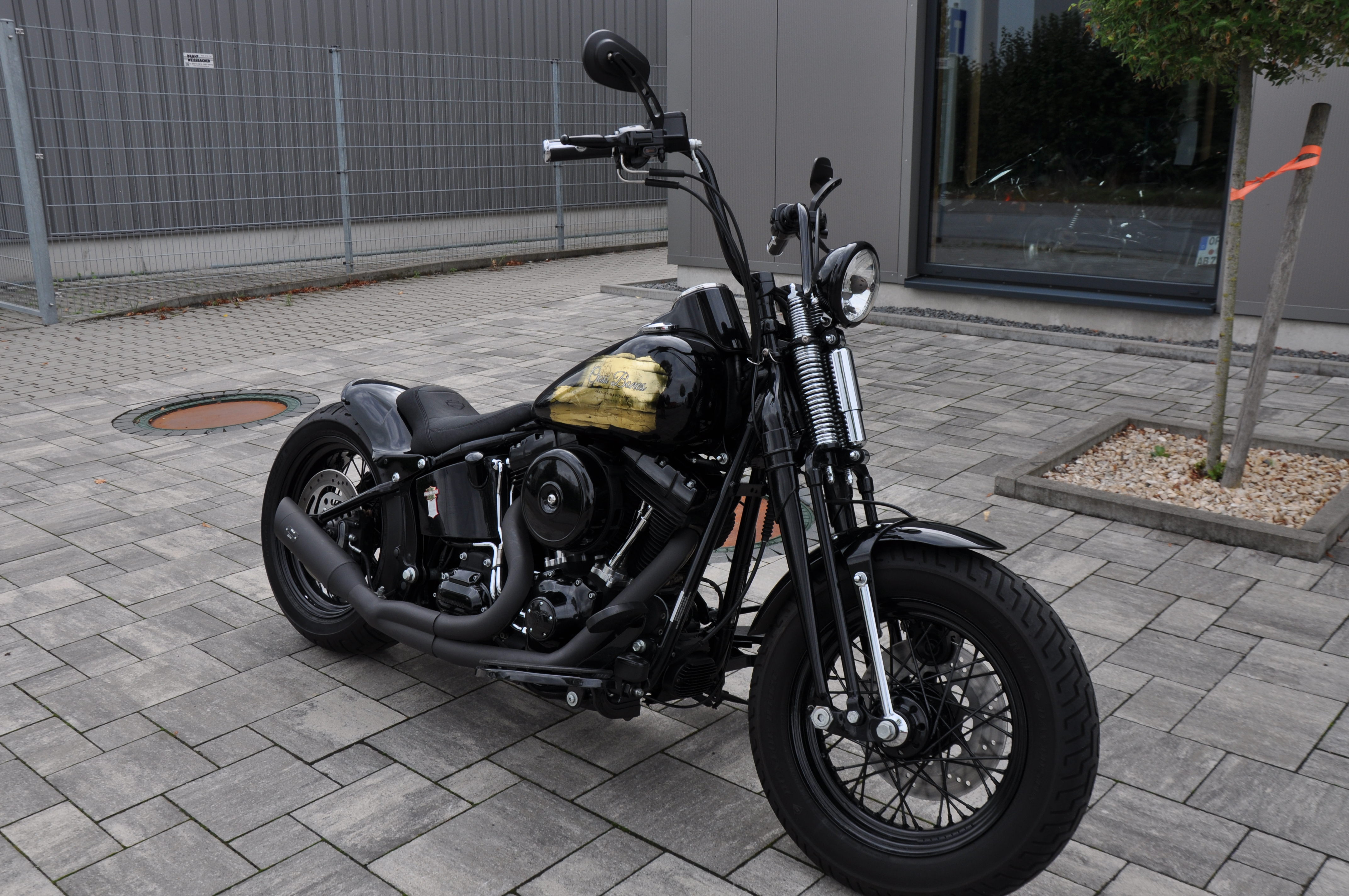 2008 Harley Davidson FLSTSB Cross Bones  Umbau / Top Zustand // MCJ Anlage 