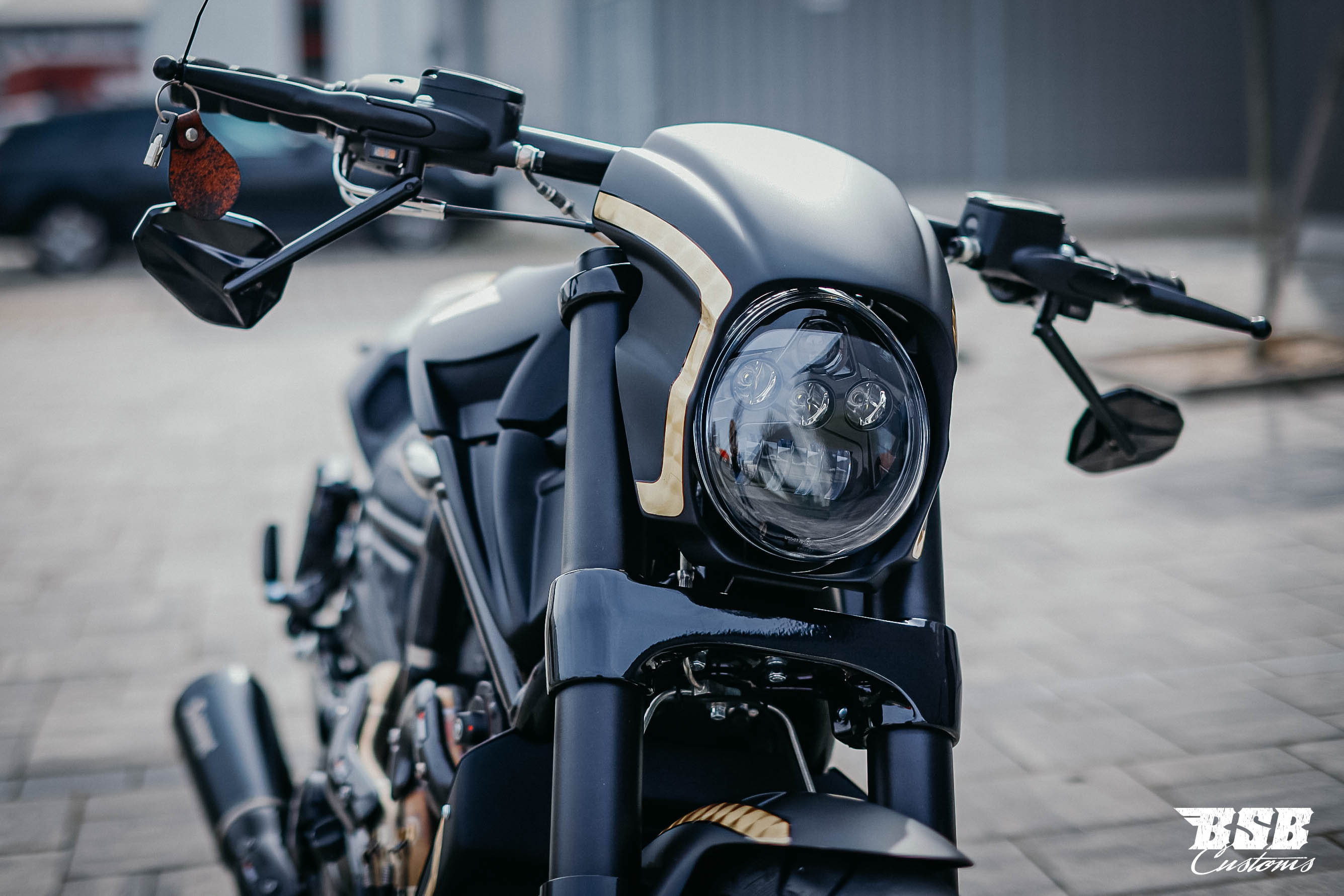 Black LED Scheinwerfer-Kit für V-Rod 'Night Ride' – ECE-Zugelassen Night Rod , Muscle , Night Rod 