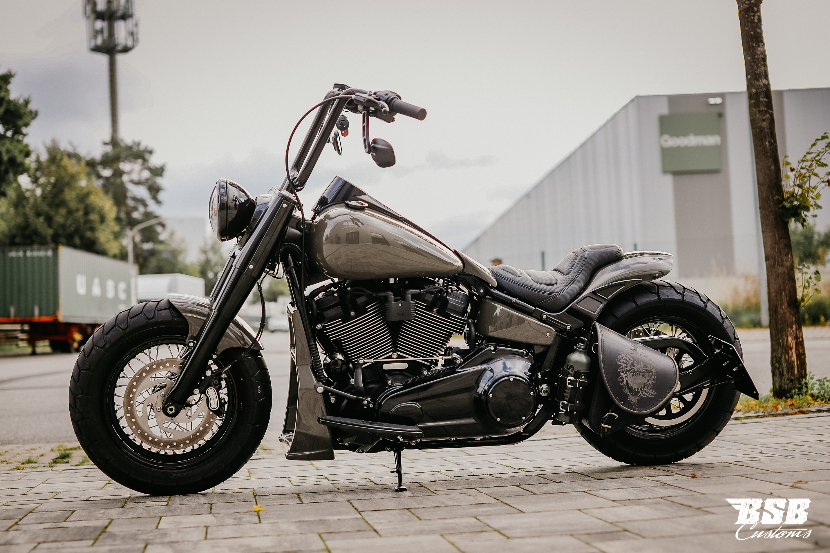 Killer Custom "Avenger" Series Softail M8 Radiator Cover (2018–2024)  Radiator Cover Bug Spoiler  mit TÜV 