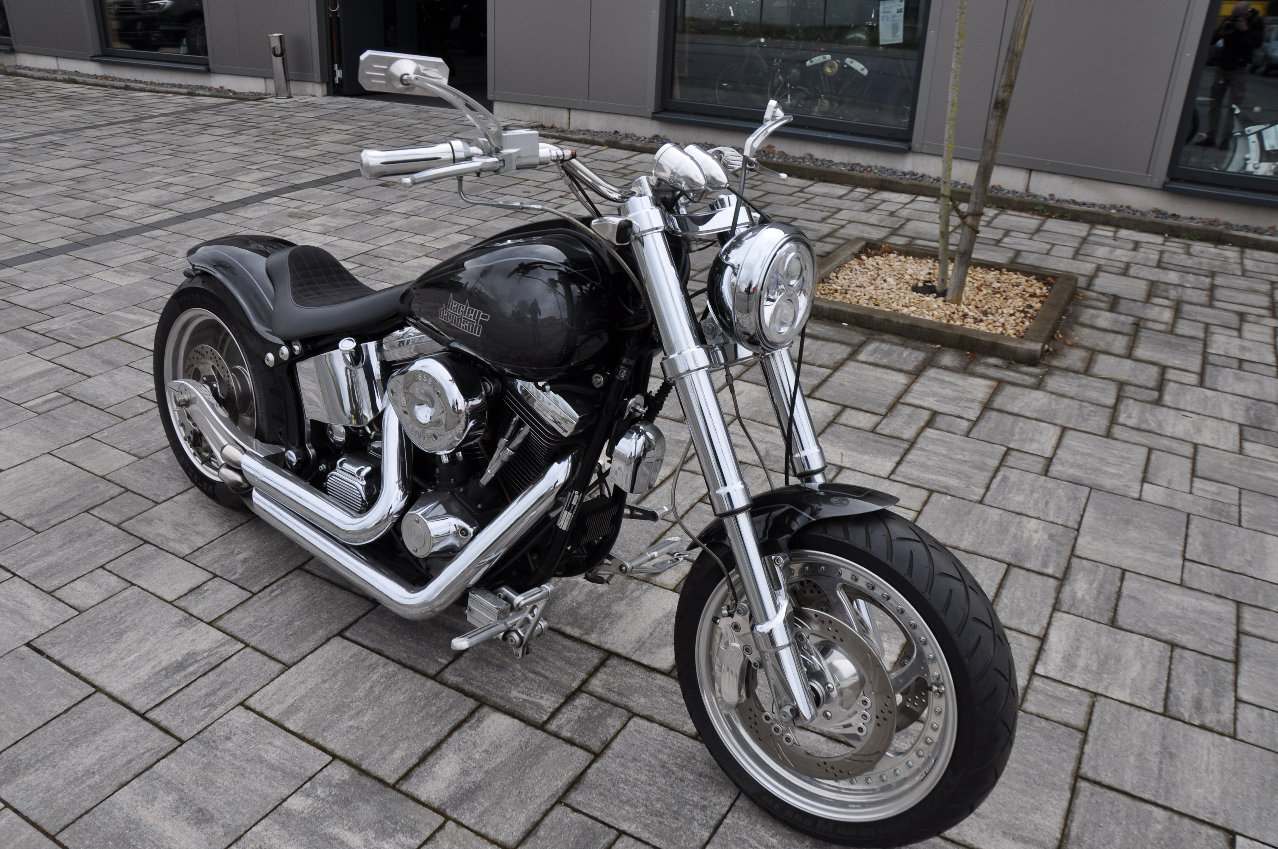 ´95 HD FXST Softail evo 240er Umbau mit edlen Teilen  Finanzierung ab 300,- eur möglich 