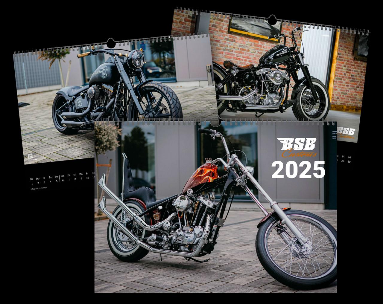 BSB Customs Kalender 2025 – Custom Bikes & Biker-Style das ganze Jahr!