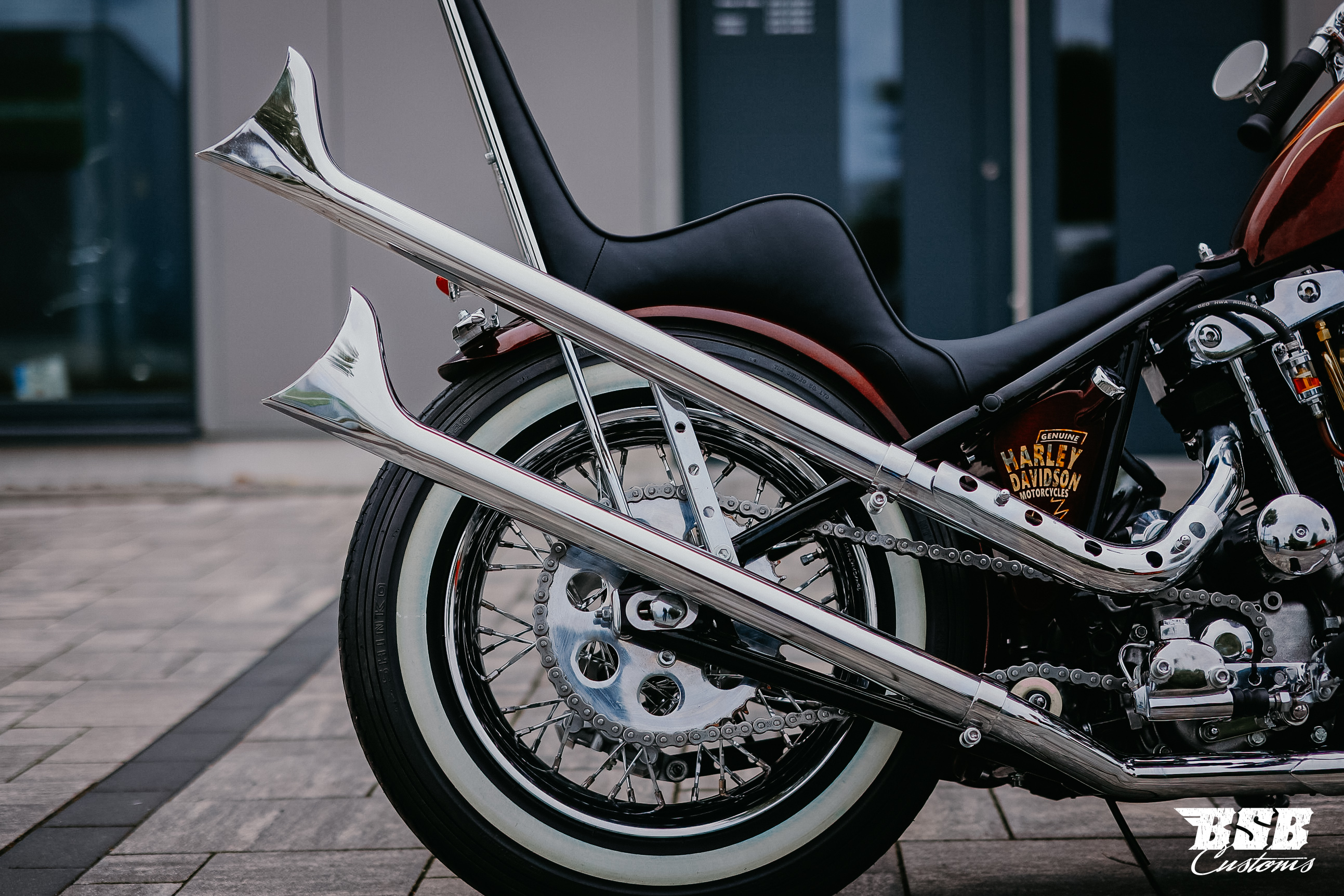 1980 Harley Davidson XL 1000 IRONHEAD CHOPPER HANDMADE AIRBRUSH EINZELSTÜCK