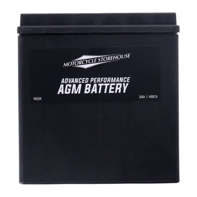 MCS Advance Series AGM Batterie 12V, 26Ah, 400CCA – Passend für Harley-Davidson Touring Modelle 1997-2024 & Trikes 