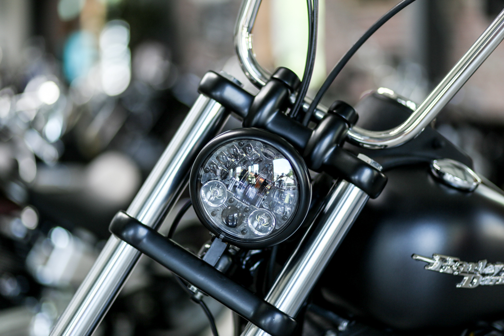 LED SCHEINWERFER 7 mit Zulassung Chrome Harley Davidson Road King