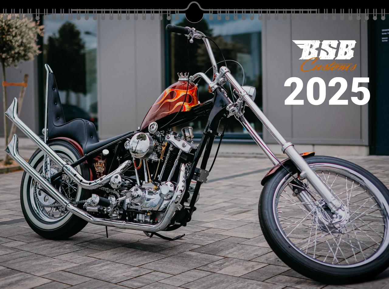 BSB Customs Kalender 2025 – Custom Bikes & Biker-Style das ganze Jahr!