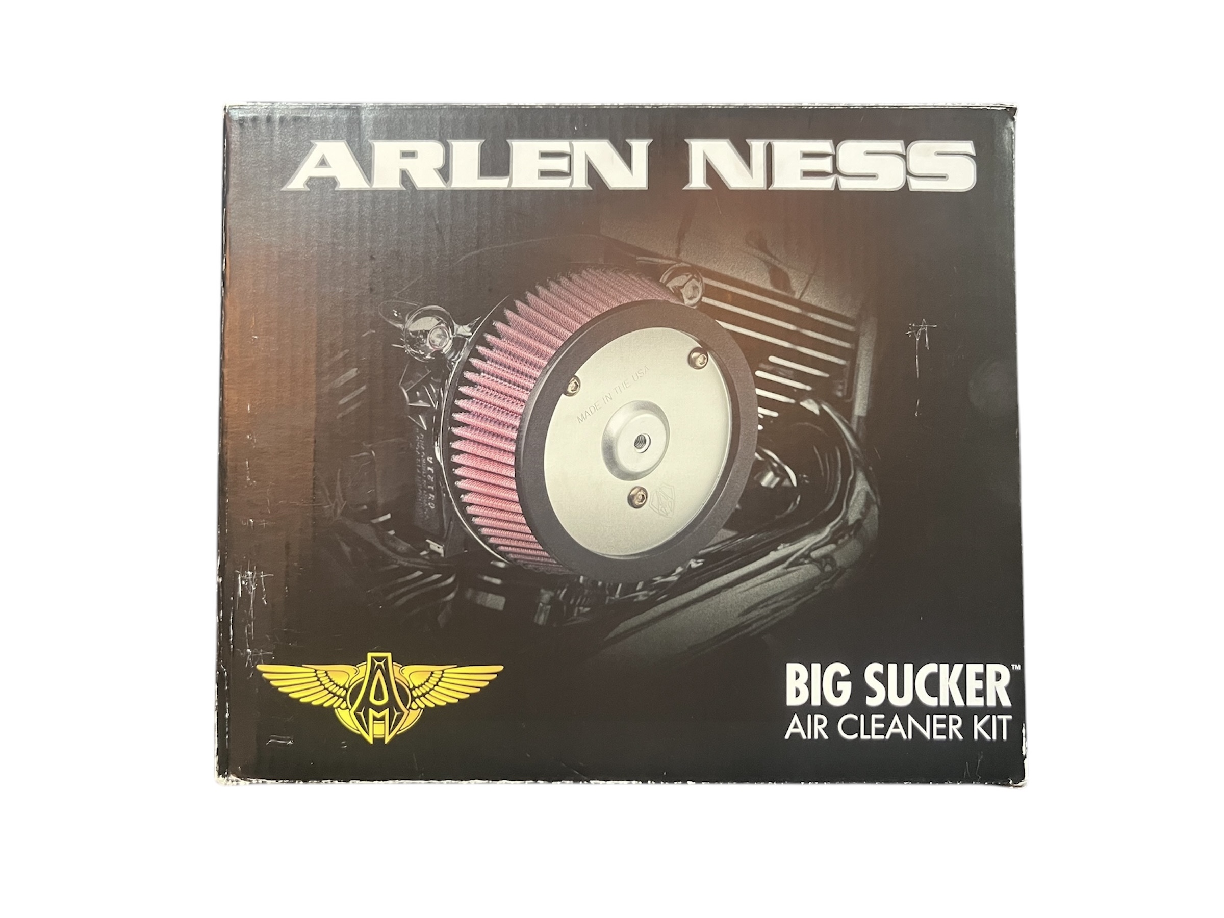 Arlen Ness, Stage 1 Big Sucker Air Cleaner Kit. OEM Cover 