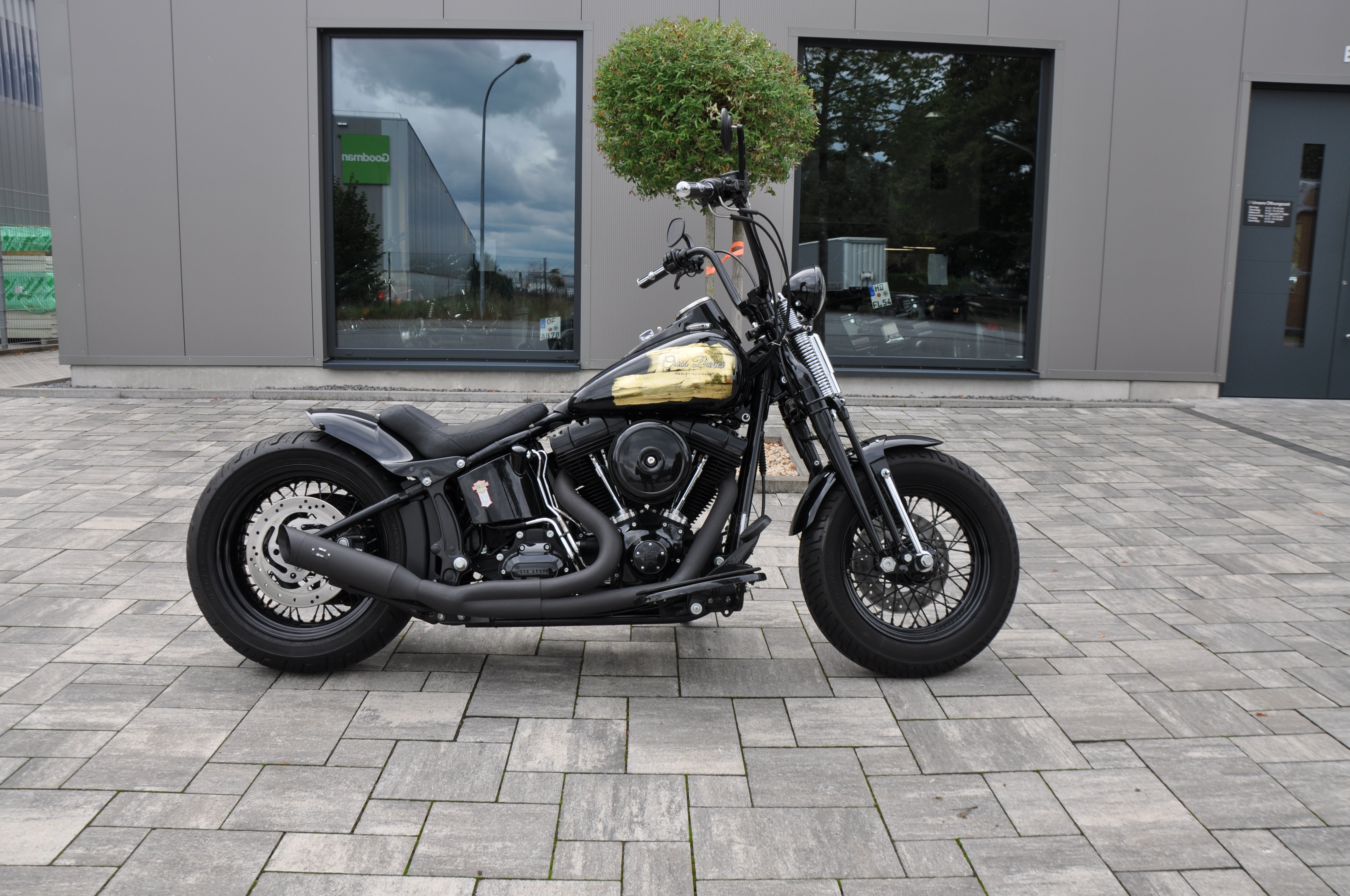 2008 Harley Davidson FLSTSB Cross Bones  Umbau / Top Zustand // MCJ Anlage 