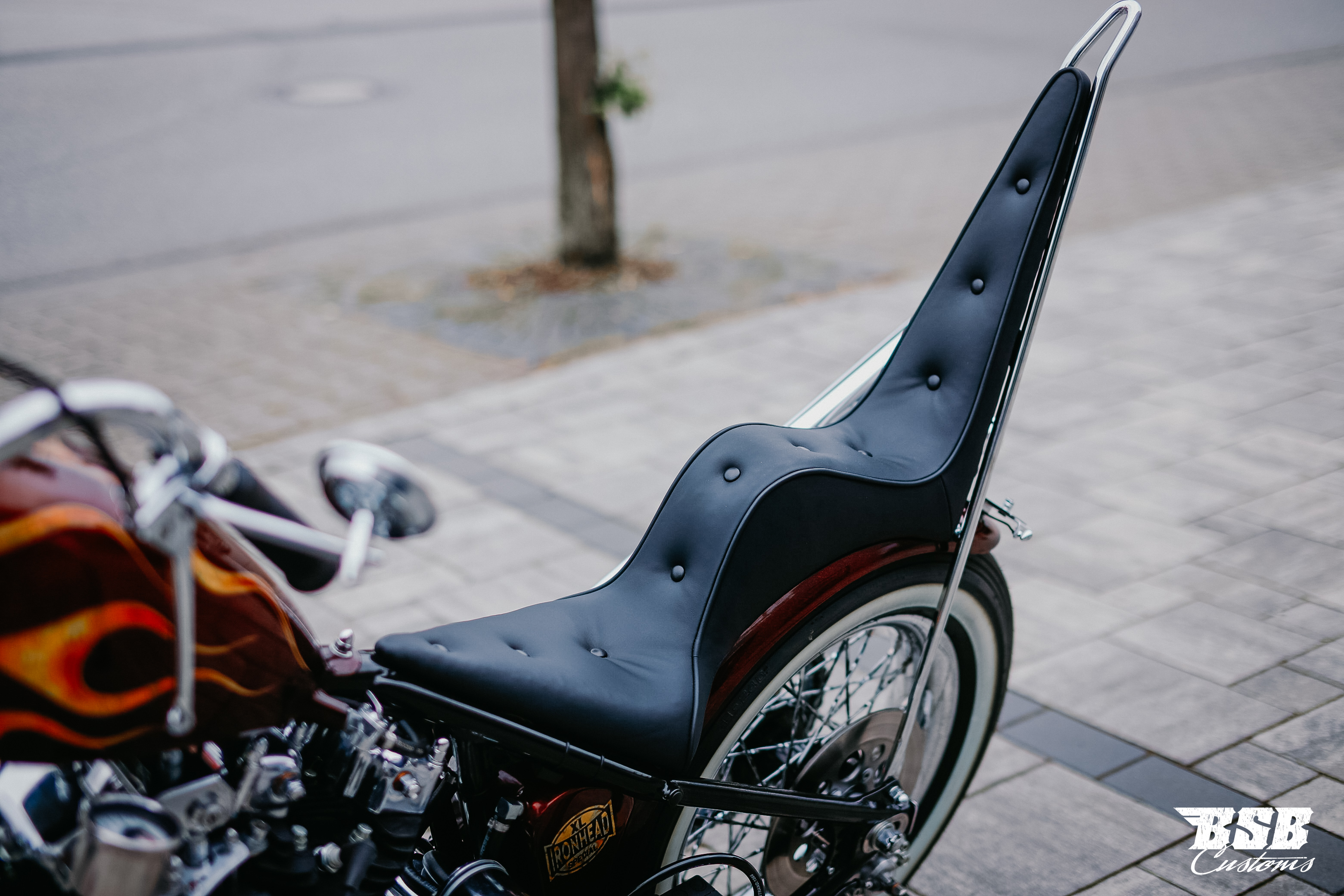 1980 Harley Davidson XL 1000 IRONHEAD CHOPPER HANDMADE AIRBRUSH EINZELSTÜCK