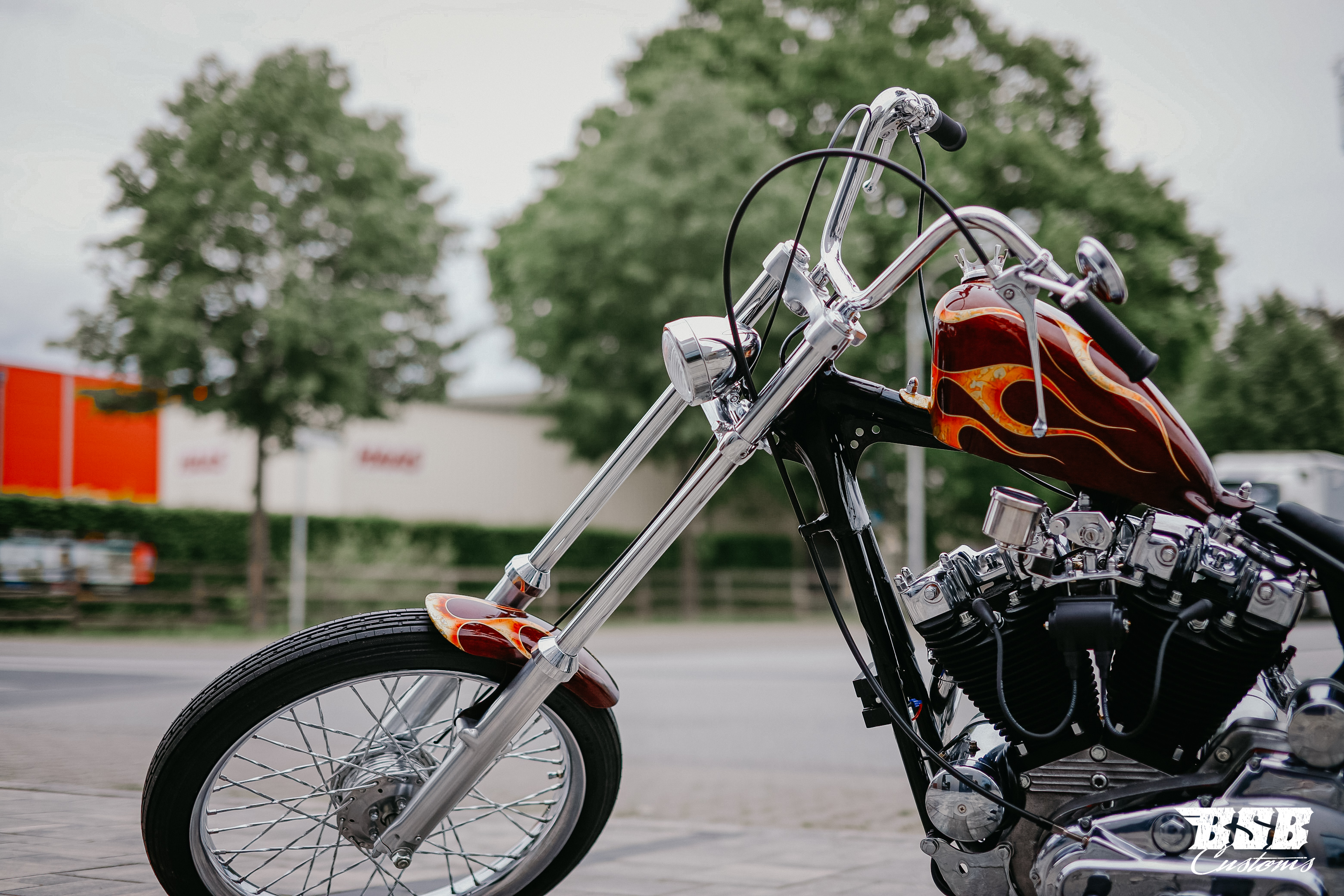 1980 Harley Davidson XL 1000 IRONHEAD CHOPPER HANDMADE AIRBRUSH EINZELSTÜCK