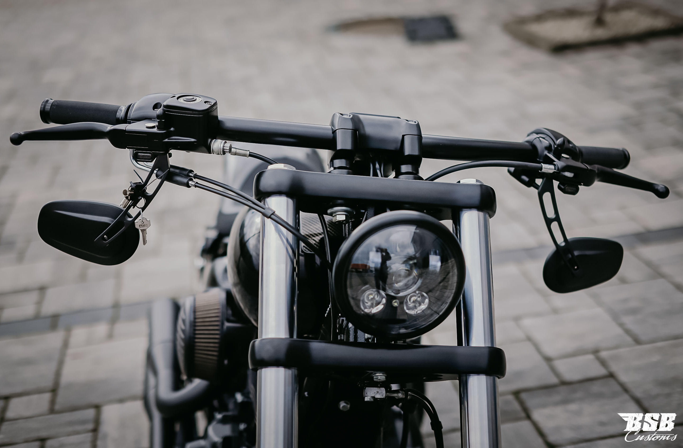 LED SCHEINWERFER 7 mit CE Zulassung + Standlicht Harley Davidson SOFTAIL &  TOUR