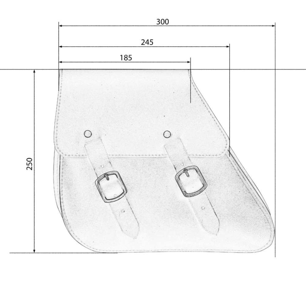 Satteltasche "Chicago" 7L – Perfekt für Harley-Davidson Dyna & Sportster Top Qualität